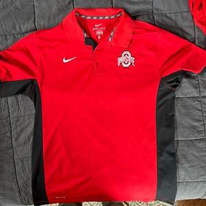 Official Ohio State team polo dri fit size large